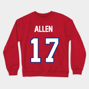 Josh Allen Jersey Shirt Buffalo Bills T-Shirt Crewneck Sweatshirt